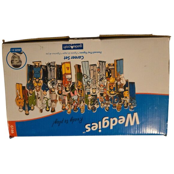 VTG Wedgies Career Set OF 30 WIith Box Pretend Play Figures - Picture 1 of 6